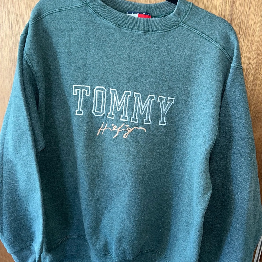 Vintage 90s Tommy Hilfiger jeans Embroidered Crewneck Size L shirt top sweater